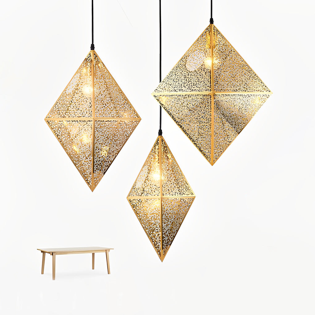 Geometric Polyhedral Pendant Light Ha082220