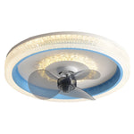 Round Muted 360 Rotatable Stepless Dimming Led Modern Ceiling Fan Light
