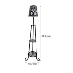 Modern Outdoor Floor Lamp With Shelves