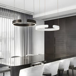 Modern C Shaped Pendant Light With Adjustable Height