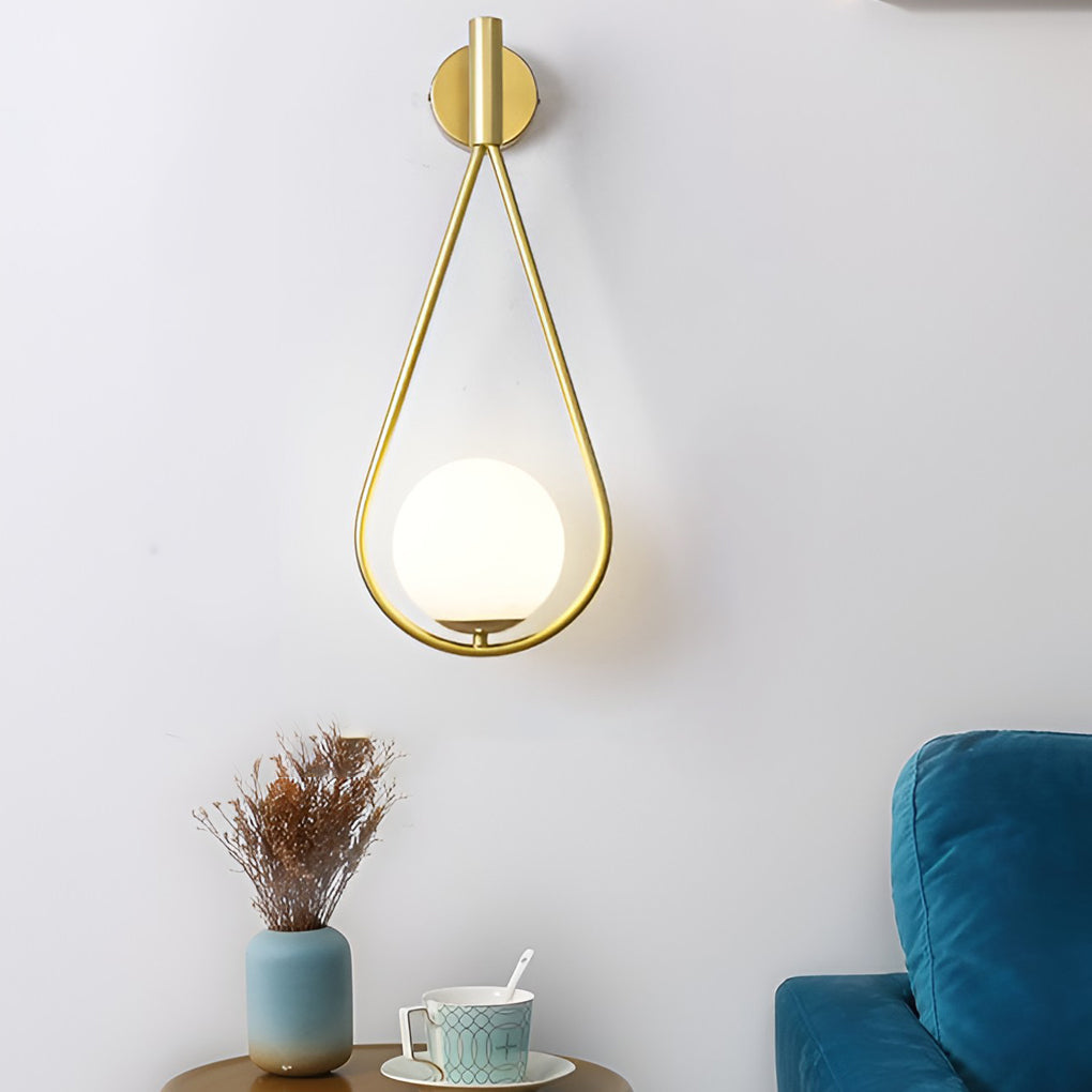 Water Drop Shaped Led Nordic Wall Lamp