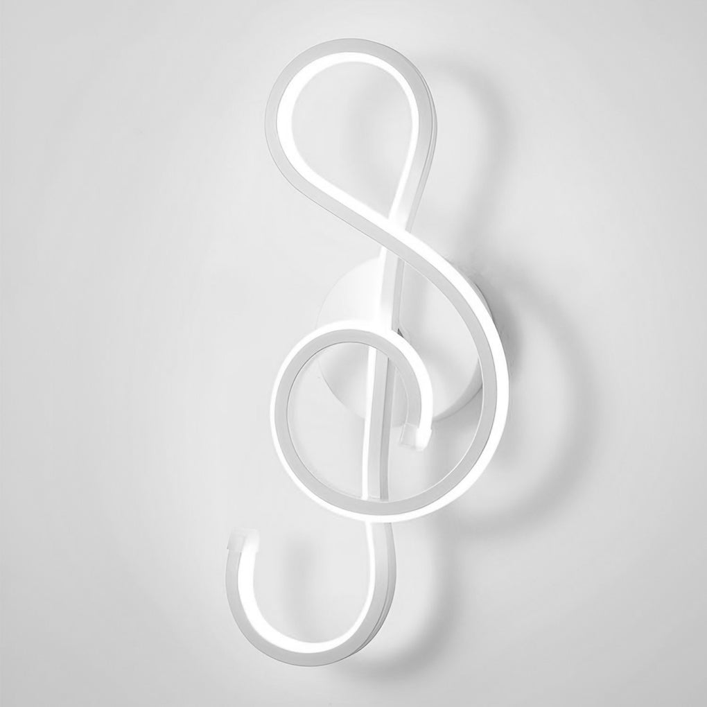 Musical Note Shaped Electroplated Wall Sconce