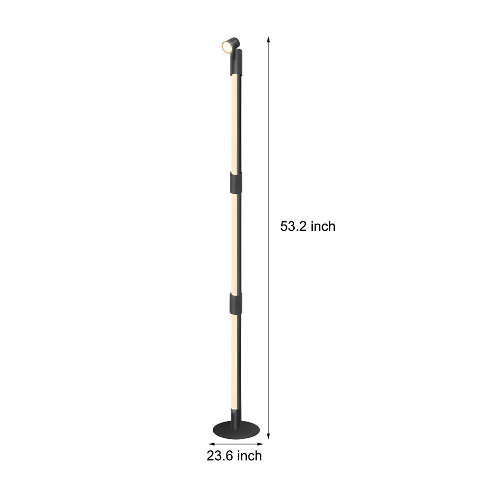 Rgb Rotating Floor Lamp With Spotlight Remote Control