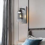 Nordic Minimalist Double-Layer Glass Wall Sconce for Modern Interiors