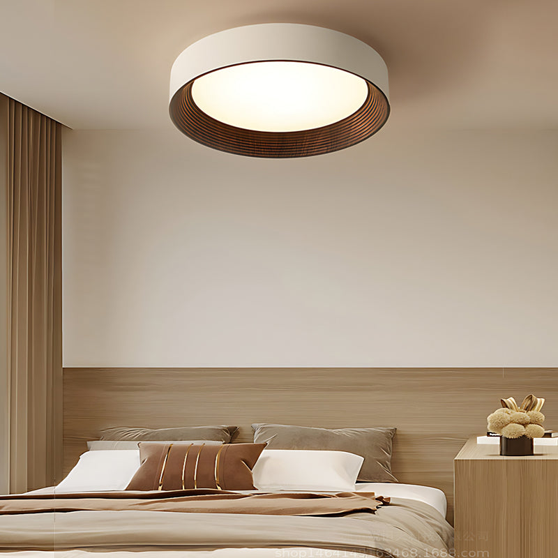 Round Modern Wood Ceiling Light Li002618