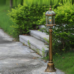 Golden European LED Pathway Lamp for Garden and Courtyard