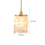 Tiered Coastal Seashells Pendant Light Capiz Shell Chandelier