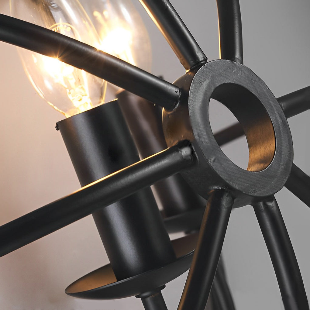 Candlelight Black Wall Light Ha097413