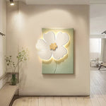 Flowers Three Dimensional Sandstone Painting Usb Remote Decorative Painting