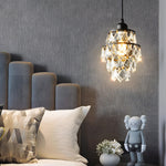 1 Light Mini Crystal Small Pendant Light