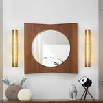 Gold Perforated Cylindrical Bathroom Vanity Light Mesh Design