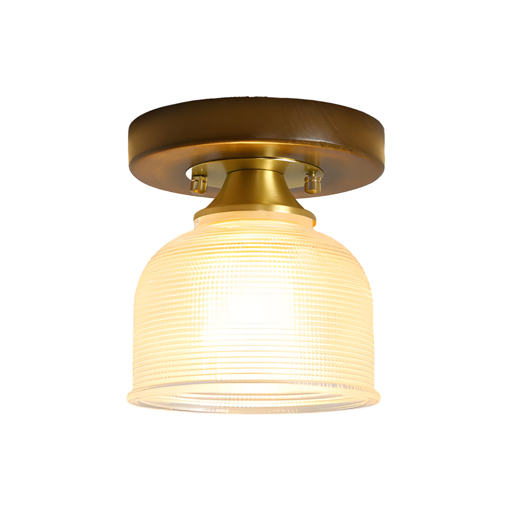 Square Iron Frame American Country Style Ceiling Light Fixture 1