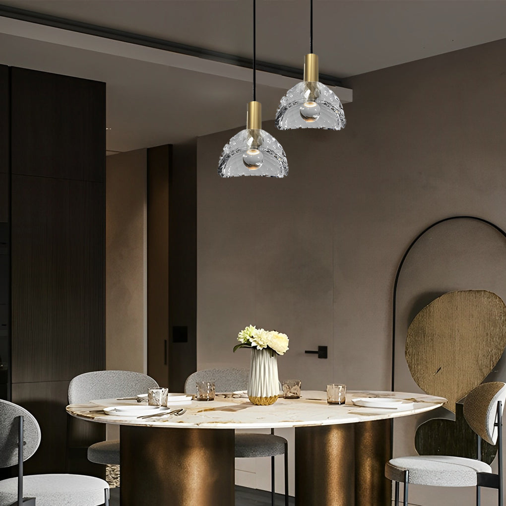 Crystal Shade Led Pendant Light Li002466