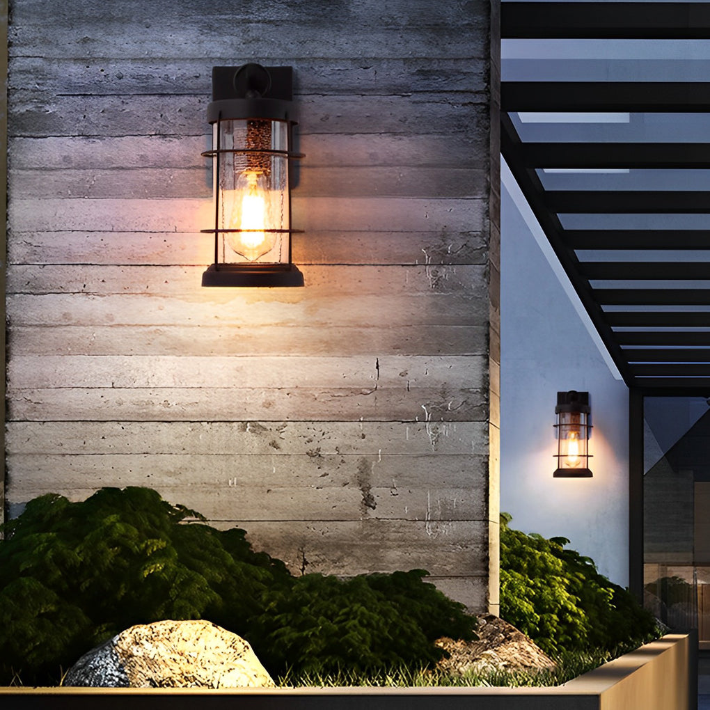 Lantern Black Wall Lights Ha076457