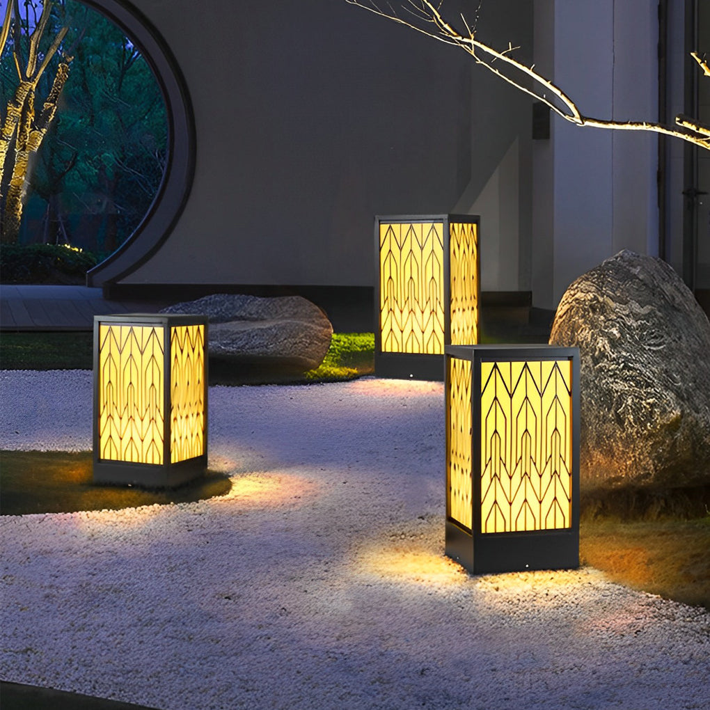Black Yard Decor Outdoor Landscape Lighting Ha079584