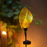 Curled Leaf Solar Lawn Lights Li002498