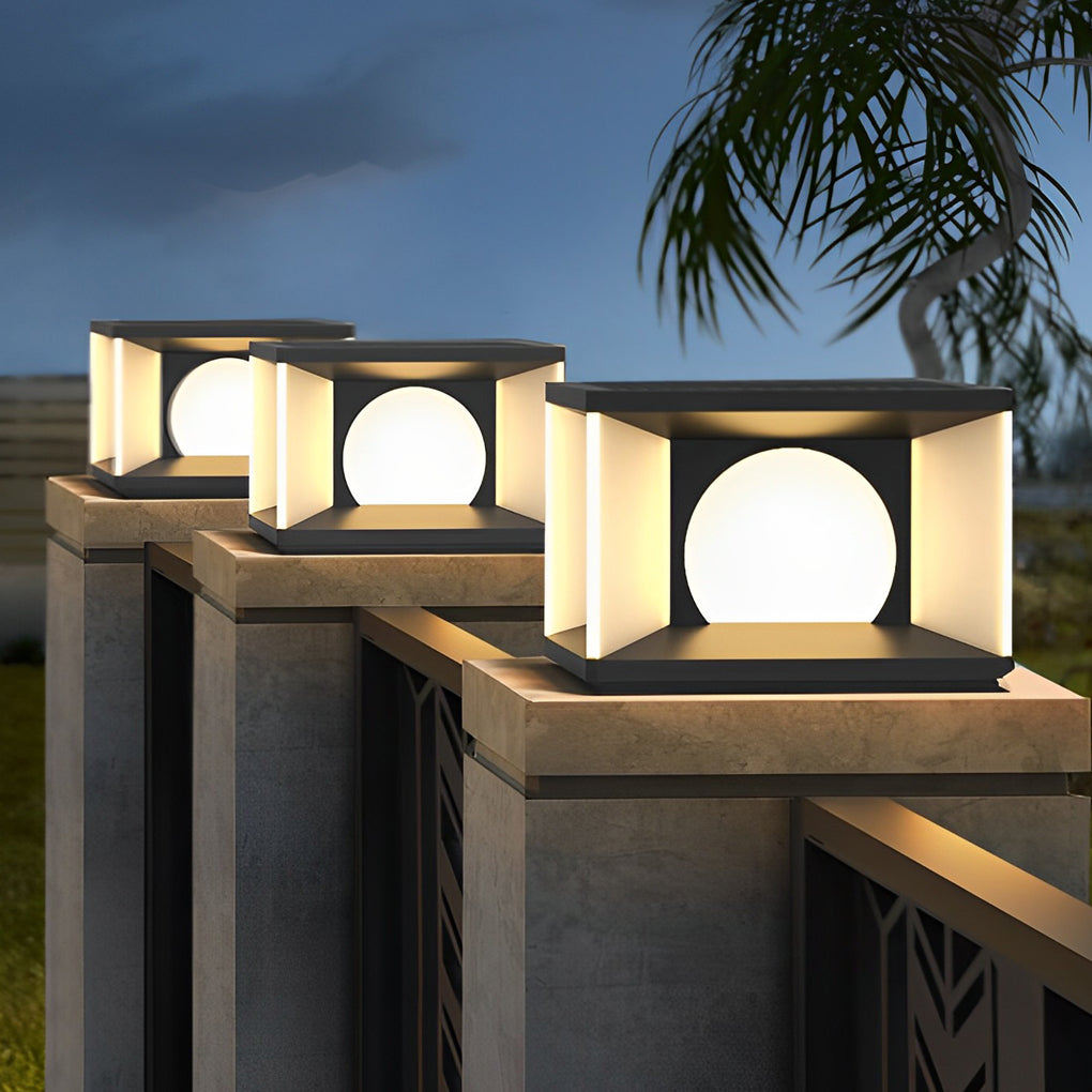Square Modern Solar Post Caps Lights Li002118