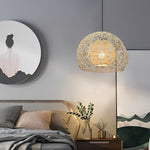 Round Rattan Pendant Light Li002321