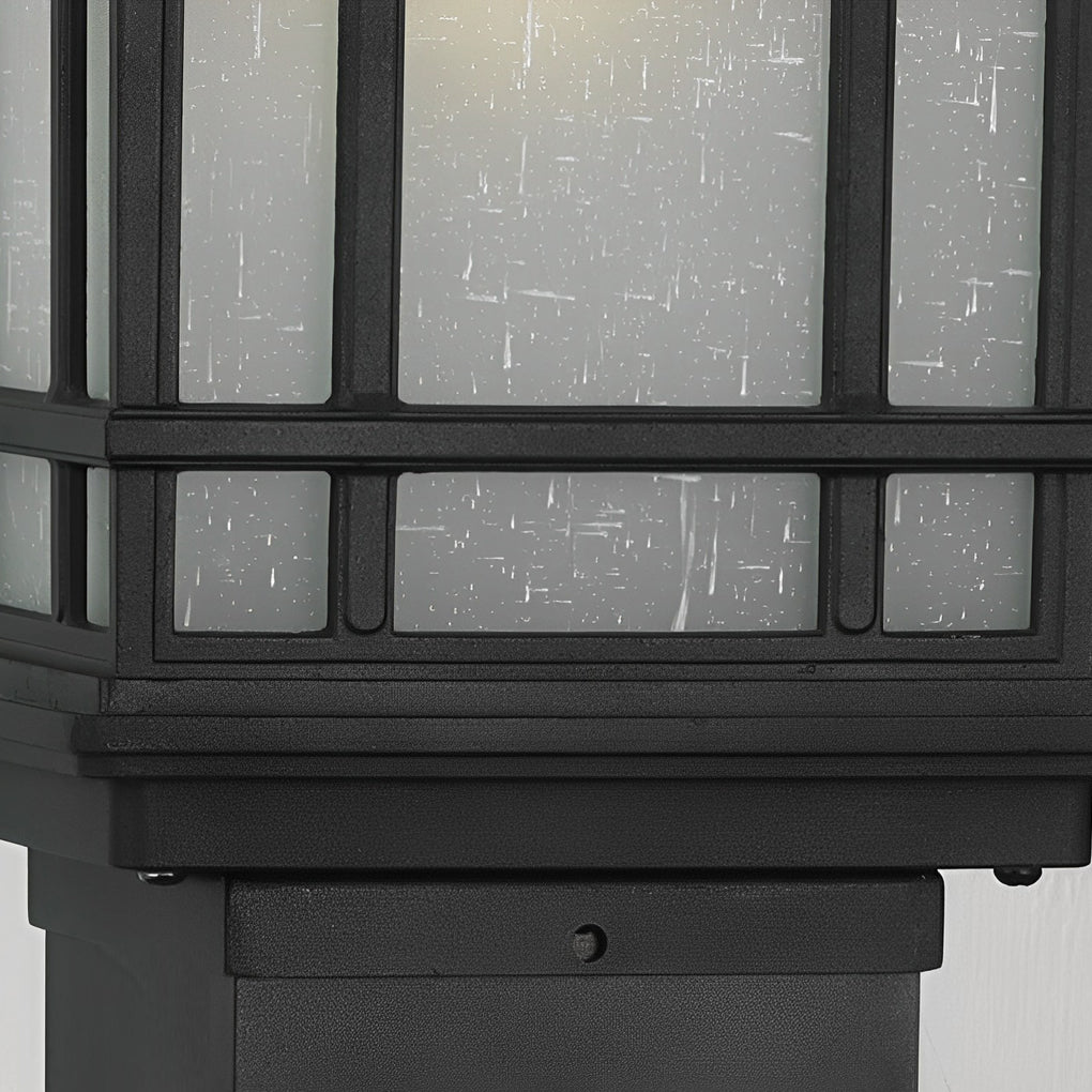Black Solar Pathway Bollard Lights with Three-Step Dimming for Modern Outdoor Spaces