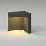 Modern Outdoor Path Light with Half-Cut Rectangular Design in Gray, LED 4.5W, IP54 Waterproof