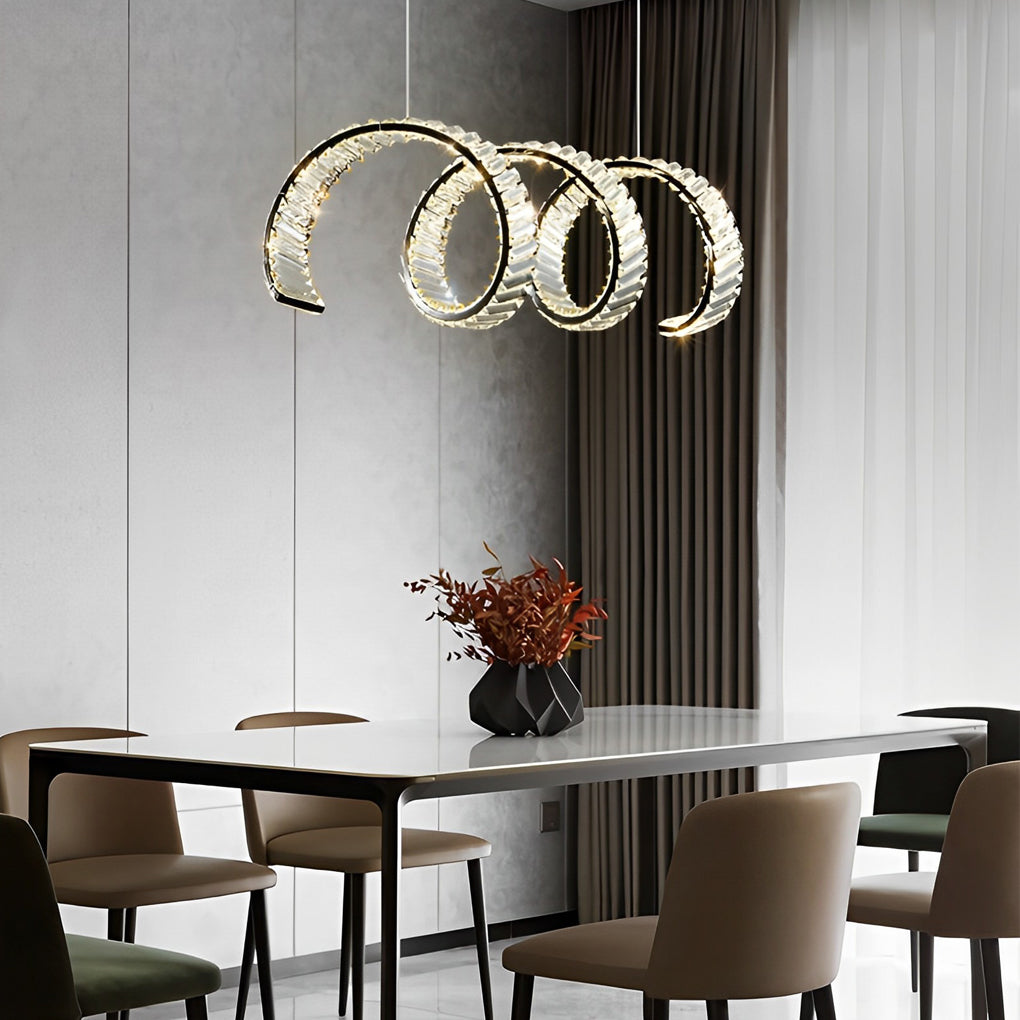 Creative Crystal Dining Room Pendant Light Ha098608