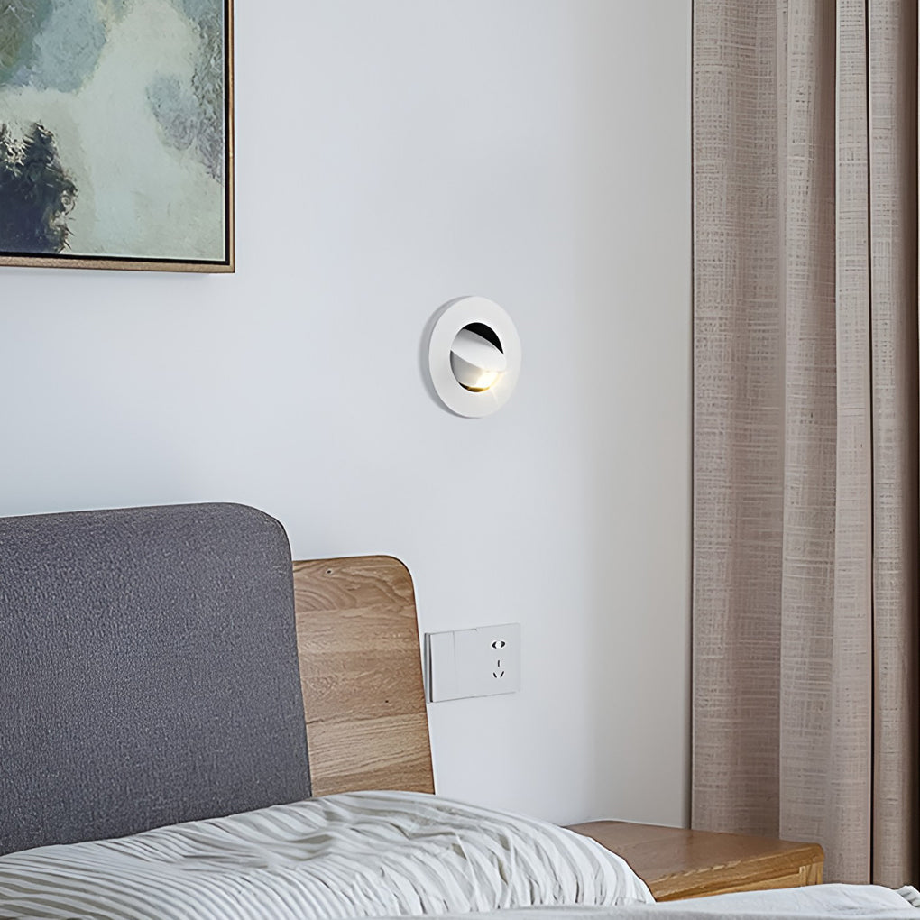 Round Square Adjustable Led Recessed Nordic Wall Lamp