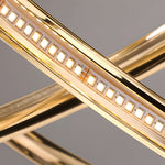 Creative Circular Curved Lines Led 3 Step Dimming Modern Chandelier