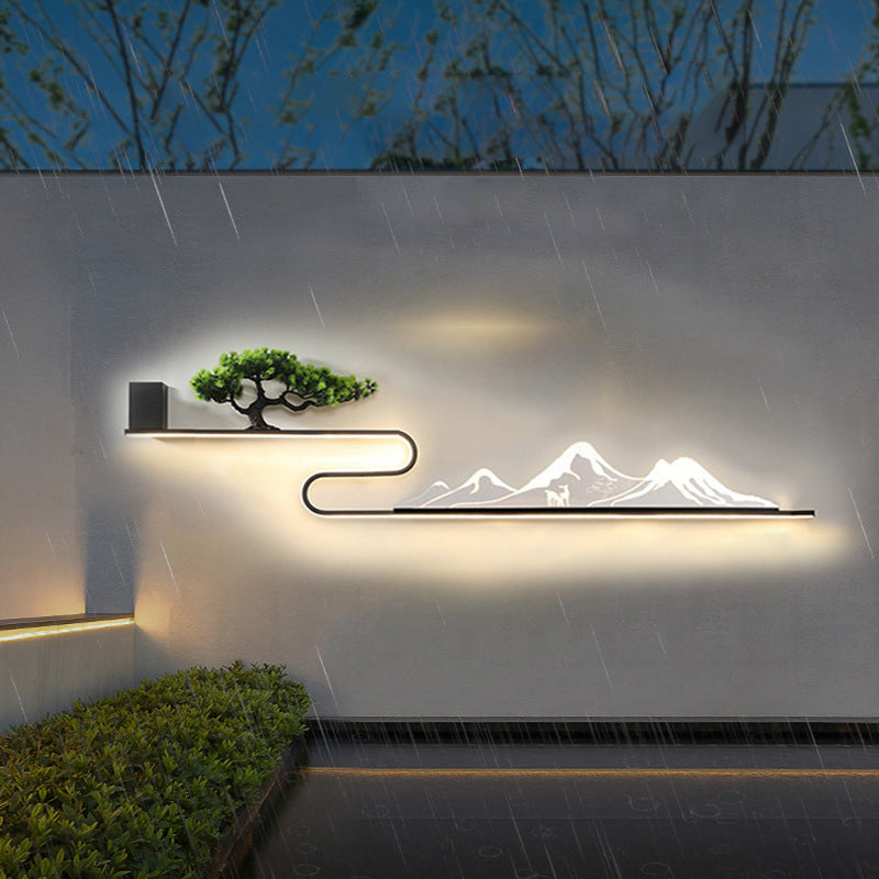 Mountain Scenery Outdoor Wall Lights Li002655