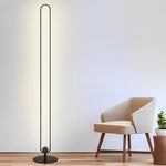 Modern Minimalist Led Standing Oval Floor Lamp