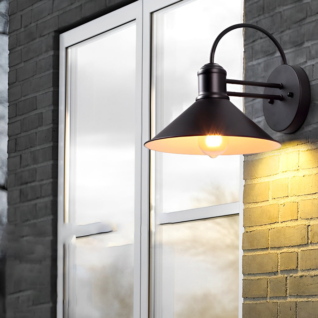 Conical Industrial Style Outdoor Wall Lamp Ha076375