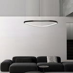 Black 1 2 3 Light Triangle Ring Chandelier