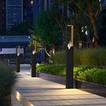 Modern Rectangular Glass LED Pathway Lights for Elegant Outdoor Spaces