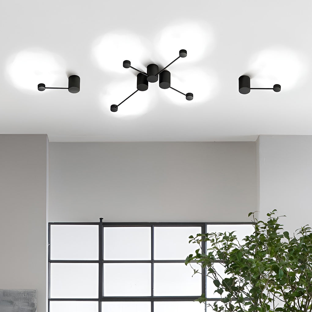 Line Led Black Nordic Wall Art Light