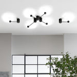 Line Led Black Nordic Wall Art Light