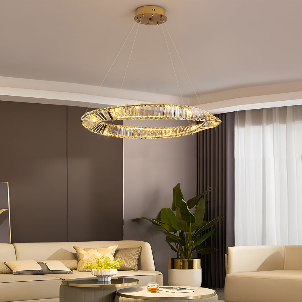 Creative Ring Modern Crystal Chandelier Li001965
