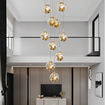 Glass Globes Shade Chandelier Ha095051