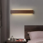 Linear Walnut Wood Led Wall Sconce