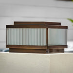 Square Modern Solar Fence Post Light Ha091706