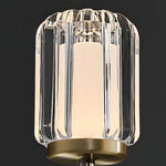 Clear Acrylic Arm Wall Light Modern Aluminum Sconce For Living Room