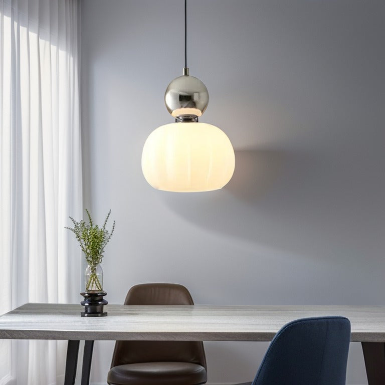 Art Deco Pendant Light Cream