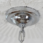 Elegant Pagoda Crystal Chandelier With Led Dimming Elegant Chrome Finish