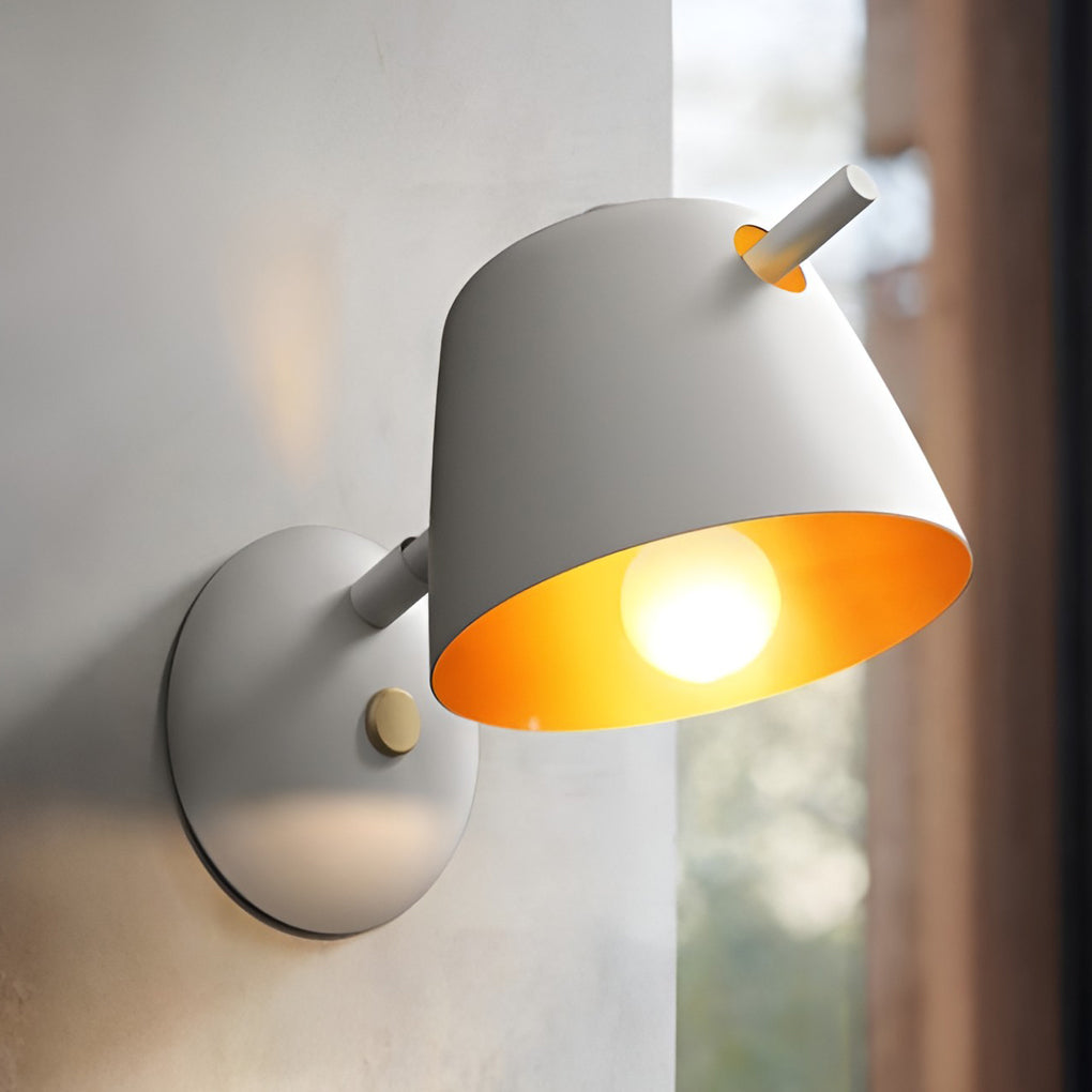 Hat Style Matte Metal Nordic Mounted Modern Wall Sconce Lighting