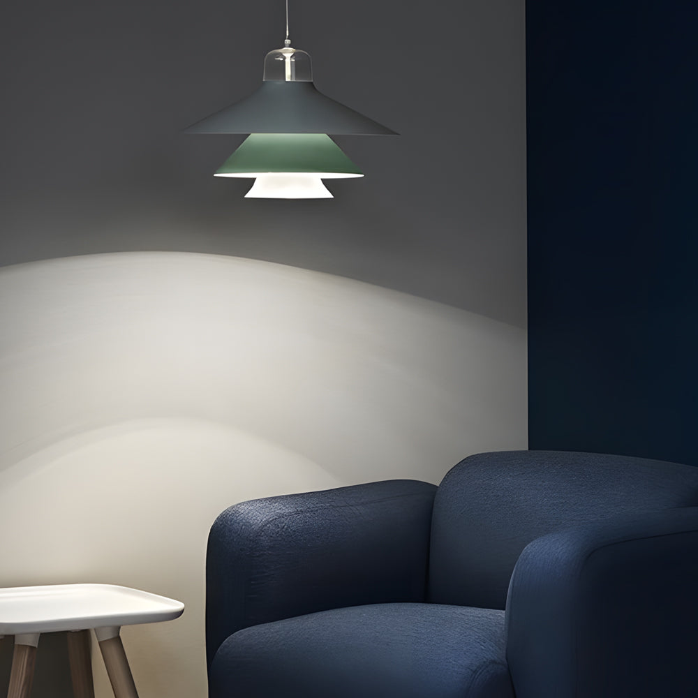 Simple Personality Iron Glass Led Minimalist Nordic Pendant Lights Chandelier
