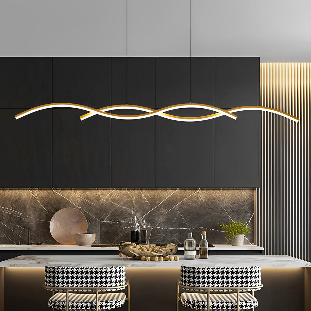 Wavy Lines Kitchen Ceiling Lamp Ha082788