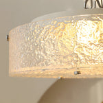 Round Water Ripples Acrylic Iron Simple Modern Ceiling Light Fixture