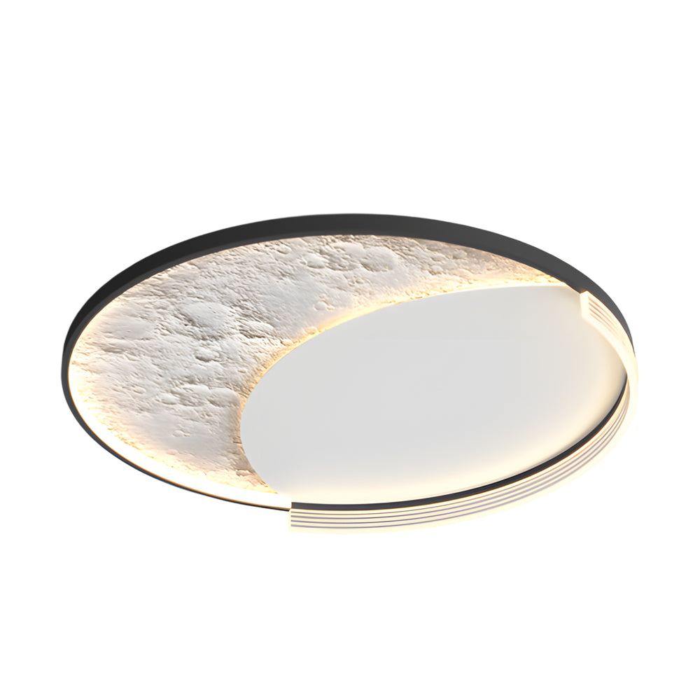 Geometric Simple Lunar Texture 3 Step Dimming Led Modern Ceiling Lamp