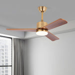 42 52 Led 3 Blades Wood Ceiling Fan Light With Remote