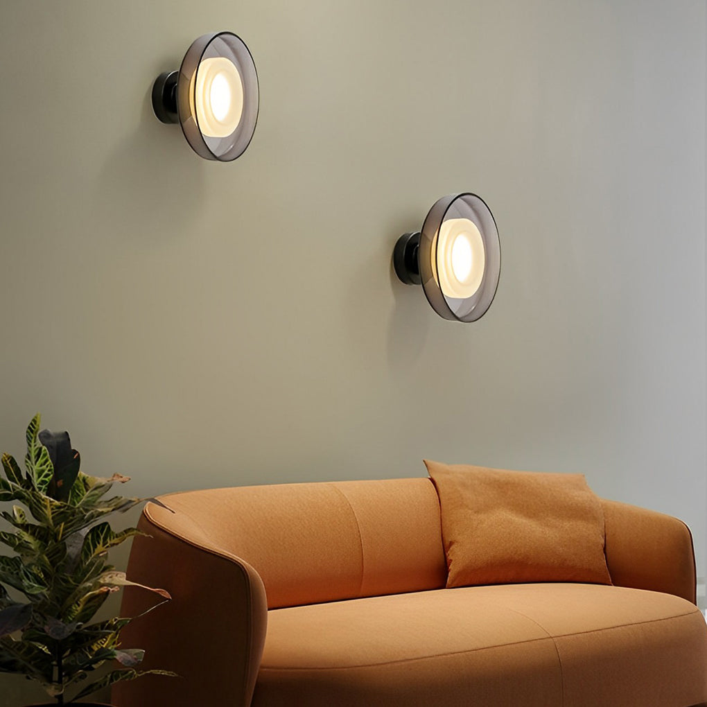 Round Glass Led Wall Lamp Li002209