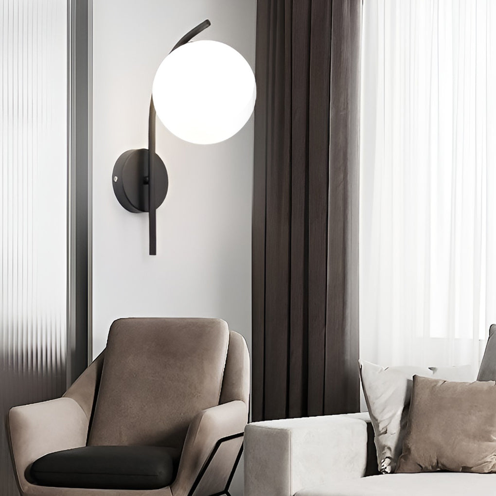 Ball Shaped Led Nordic Plug In Wall Sconce Lighting