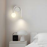 2 Light Arched Iron U Shaped Line Wall Sconce Led Matte Black Bathroom Vanity Lights